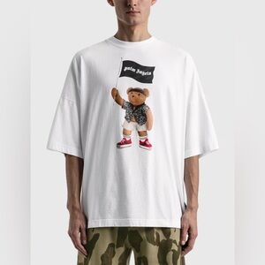PALM ANGELS PIRATE BEAR T-SHIRT - WHITE